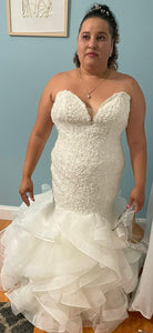 Morilee '8282' wedding dress size-16 PREOWNED