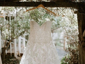 david tutera for mon cheri '82673' wedding dress size-10 PREOWNED