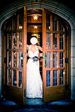 Load image into Gallery viewer, Enzoani &#39;Diana&#39; size 4 used wedding dress front view on bride

