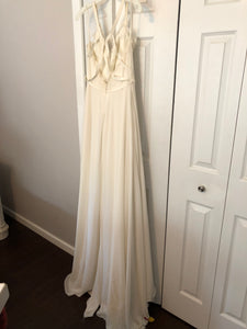 Hayley Paige 'Palermo' size 12 used wedding dress back view on hanger