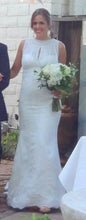 Load image into Gallery viewer, Pronovias Brisa Trumpet Bateau Wedding Dress - Nearly Newlywed Wedding Dress Shop - Nearly Newlywed Bridal Boutique - 5
