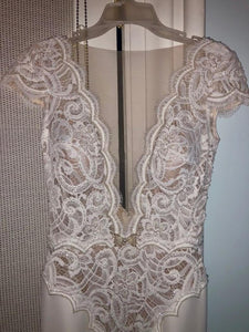 Berta 'BER15-15' size 12 new wedding dress front view close up