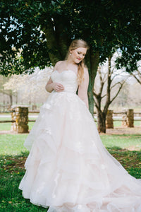Martina Liana '821' wedding dress size-14 PREOWNED