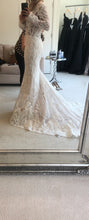 Load image into Gallery viewer, Badgley Mischka &#39;Callista&#39; size 12 sample wedding dress side view on bride
