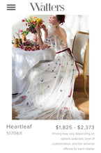 Load image into Gallery viewer, Watters &#39;Heartleaf 51706X&#39; size 6 used wedding dress side view on bride
