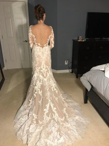 Demetrios 'Azul  717' wedding dress size-04 SAMPLE