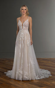 Martina Liana '1137' size 4 used wedding dress front view on model
