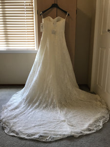 David's Bridal 'Lace A-Line'