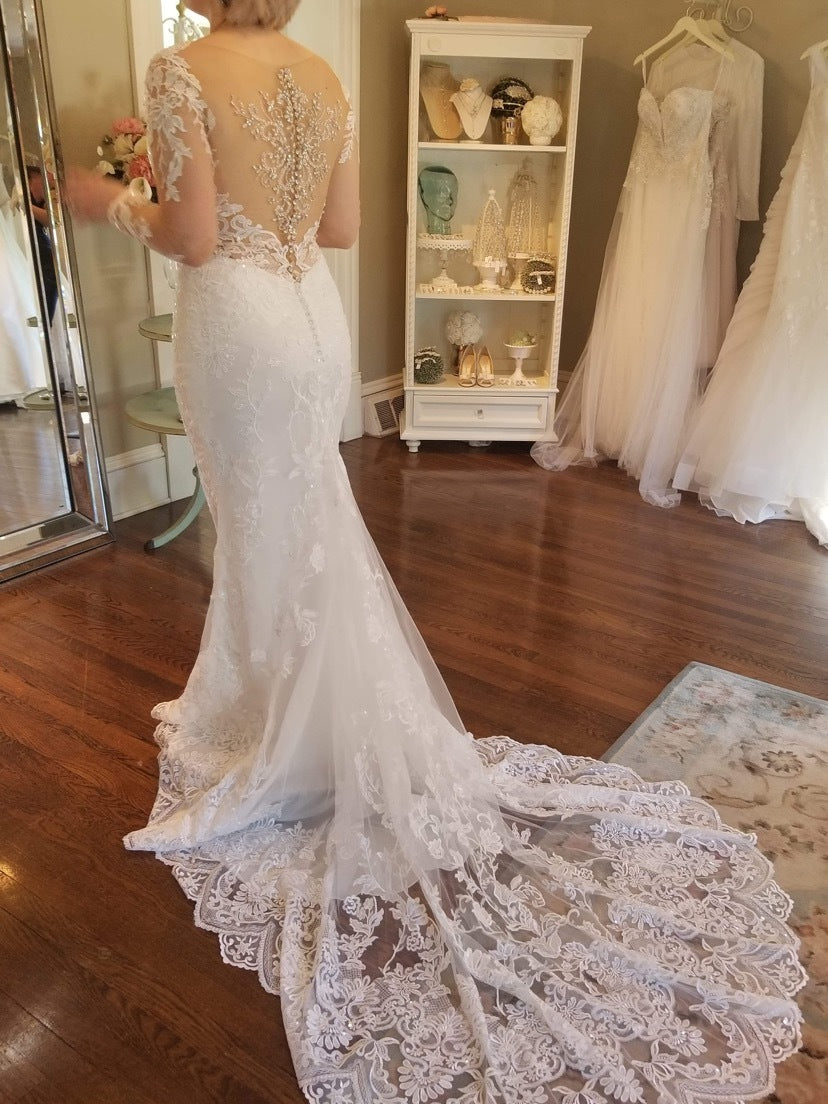 Kitty Chen 'Marcella ' wedding dress size-12 NEW