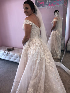Allure Bridals 'C461' wedding dress size-14 NEW