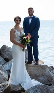 Milla Nova 'Klaris' wedding dress size-08 PREOWNED