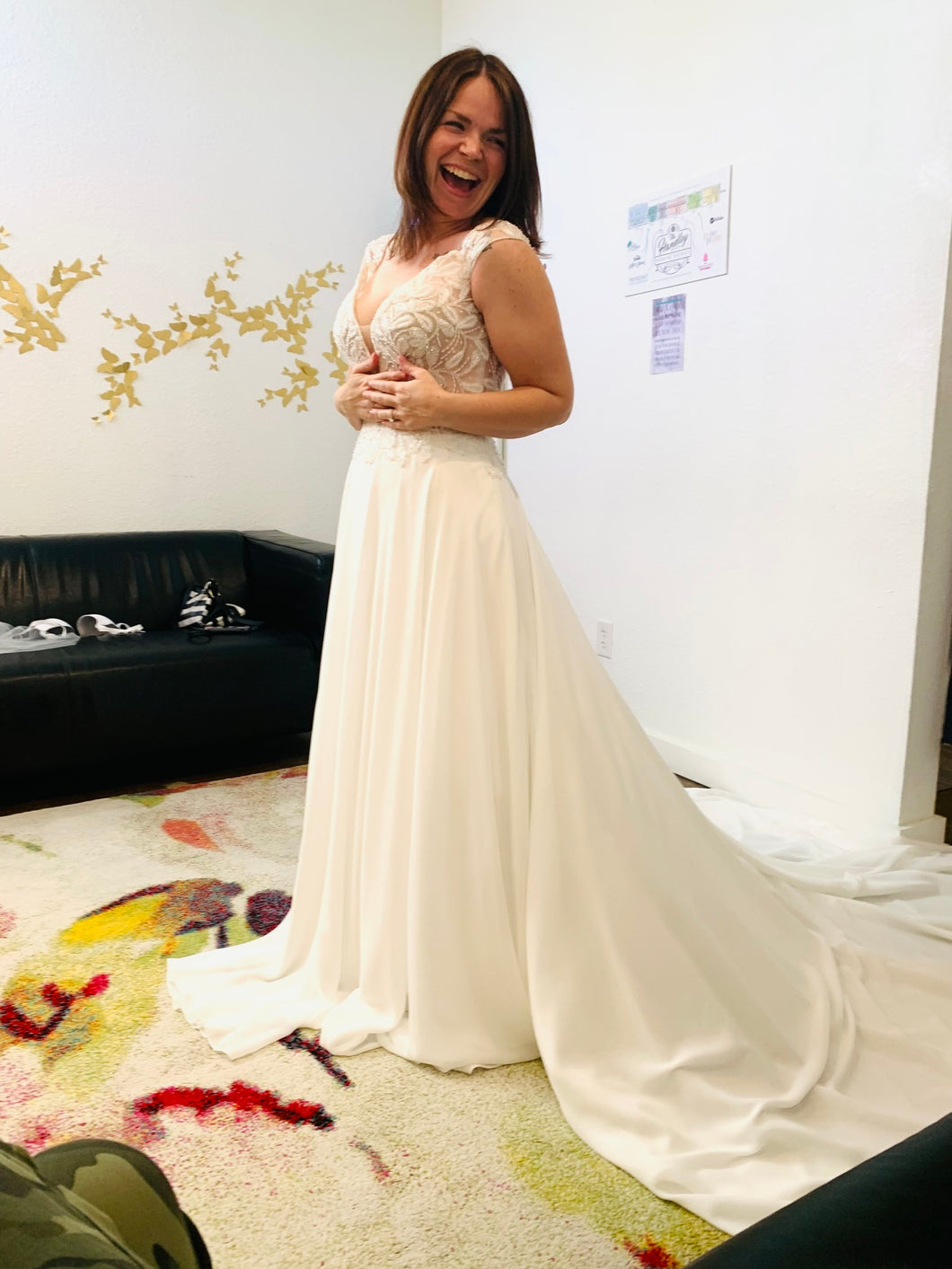 Justin Alexander 'Carina' wedding dress size-08 SAMPLE
