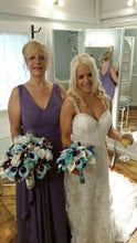 Load image into Gallery viewer, Ella Rosa &#39;Be410&#39; size 2 used wedding dress front view on bride
