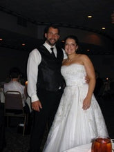 Load image into Gallery viewer, Maggie Sottero &#39;Beaded&#39; size 8 used wedding dress front view on bride
