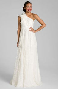Carmen Marc Valvo 'Dotted Tulle' - Carmen Marc valvo - Nearly Newlywed Bridal Boutique - 2