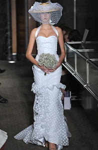 Carolina Herrera 'Seurat' size 2 sample wedding dress front view on model