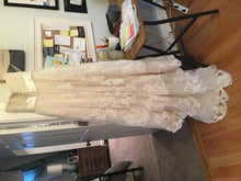 Load image into Gallery viewer, Casablanca &#39;Tuscan Afternoon 1900&#39; size 4 new wedding dress back view on hanger
