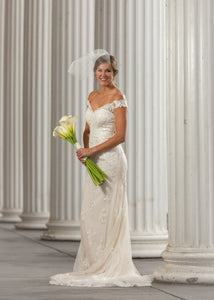 Justin Alexander '3938' wedding dress size-06 PREOWNED