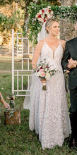Load image into Gallery viewer, Hayley Paige &#39;1751 delta, blush &#39; wedding dress size-08 PREOWNED
