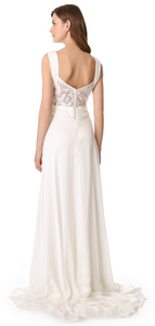 Theia Ruched Chiffon Gown - THEIA - Nearly Newlywed Bridal Boutique - 3
