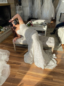 Giovanna Alessandro 'Crystal' wedding dress size-08 NEW