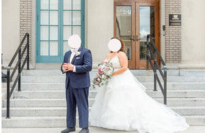 David's Bridal '9WG4007' wedding dress size-22W PREOWNED