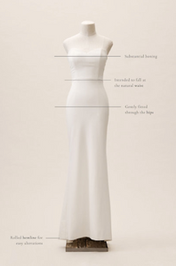 BHLDN 'Paige' size 6 new wedding dress front view on mannequin