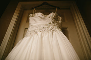 Stella York '5720' size 10 used wedding dress view of bodice