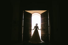 Load image into Gallery viewer, Stella York &#39;5720&#39; size 10 used wedding dress back view on bride
