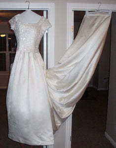 Tomasina Cap Sleeve Ball Gown - Tomasina - Nearly Newlywed Bridal Boutique - 2