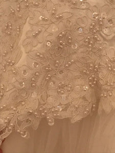 Oleg Cassini 'Tulle' size 6 used wedding dress view of beading