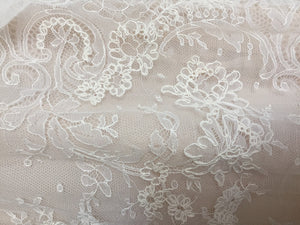 Ines Di Santo 'Cameo' size 4 sample wedding dress close up of fabric