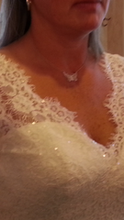 Load image into Gallery viewer, Allure &#39;2751&#39; size 12 used wedding dress front view close up on bride
