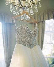 Load image into Gallery viewer, Maggie Sottero &#39;Esme&#39; size 8 sample wedding dress front view close up of bodice
