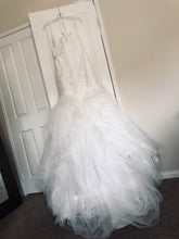 Load image into Gallery viewer, Pronovias &#39;Beca&#39; size 6 new wedding dress front view on hanger
