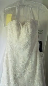 Kitty Chen 'Greta' size 10 new wedding dress front view on hanger