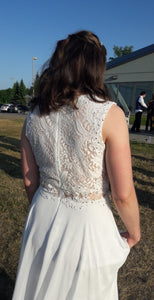 unknown 'Custom' wedding dress size-10 PREOWNED