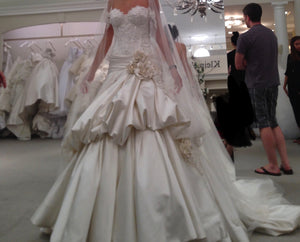 Pnina Tonai '4228' size 2 new wedding dress front view on bride