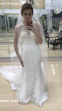 Load image into Gallery viewer, Essense of Australia &#39;ESSD2174&#39; size 12 used wedding dress front view on bride

