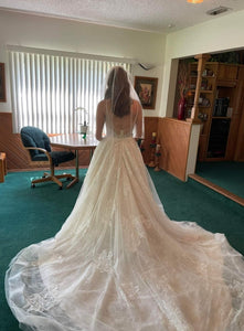 Calla Blanche 'Matilda 18114' wedding dress size-04 SAMPLE