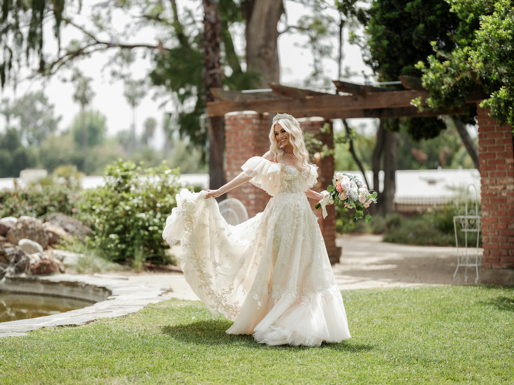 Galia lahav 'Mimosa' wedding dress size-02 PREOWNED