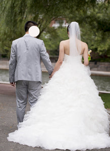JUSTIN ALEXANDER '9693' wedding dress size-04 PREOWNED