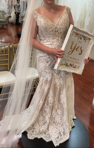Madison James 'MJ365' wedding dress size-12 PREOWNED