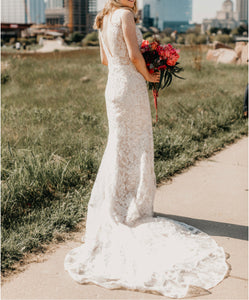 Allure Bridals 'E164 Freya' wedding dress size-06 PREOWNED