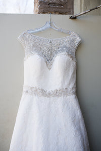 Casablanca 'LILAC' wedding dress size-18 PREOWNED