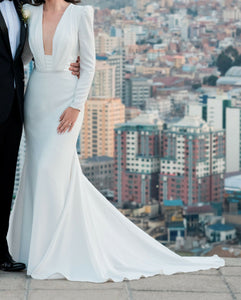 Pronovias 'Adrienne' wedding dress size-04 PREOWNED