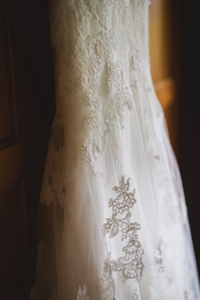 Enzoani 'Olva' size 8 used wedding dress view of fabric