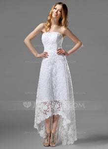 JJS House '226' size 14 new wedding dress front view on model