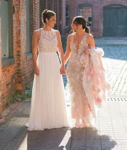 Pronovias 'Carolina Atelier ' wedding dress size-10 PREOWNED