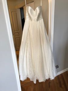 Kelly Faetanini 'Aster' size 10 new wedding dress front view on hanger